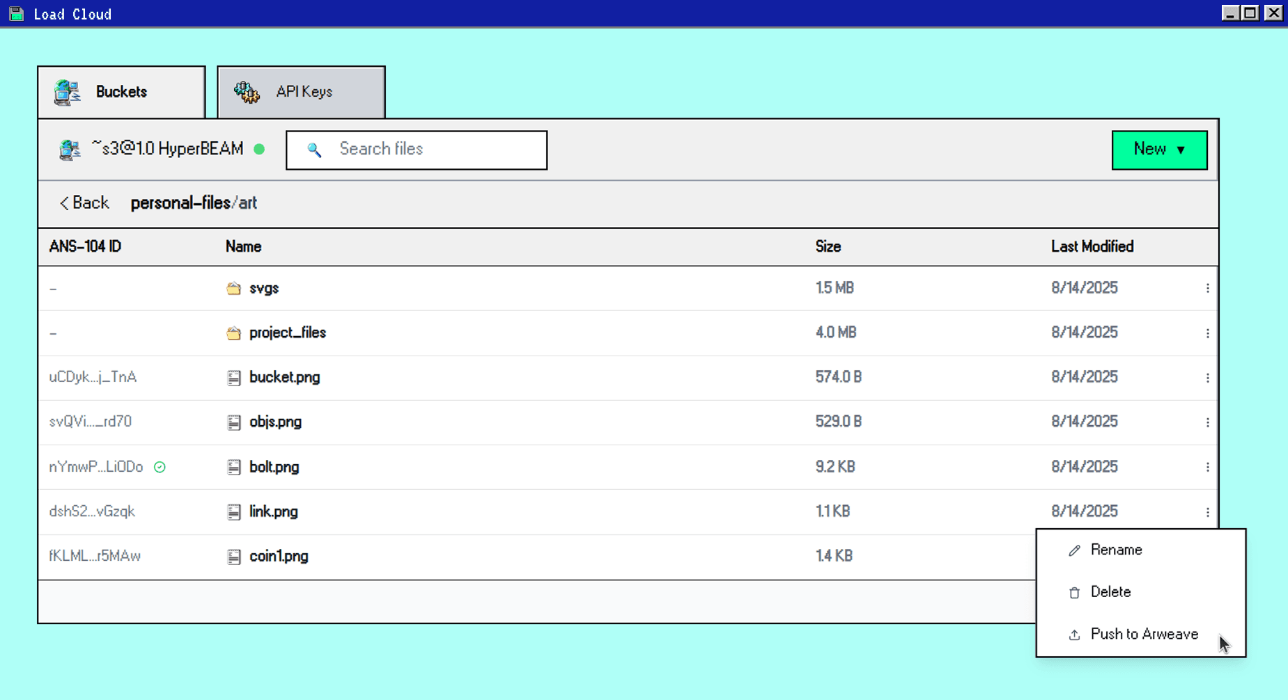 Cloud App UI